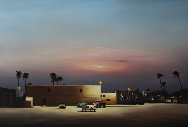 Parking place, 150x200 cm, oil on canvas.